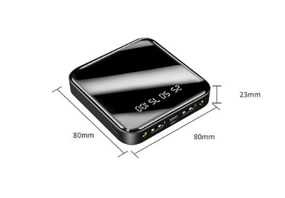 Mini Power Bank 20000 MA Portable Mirror Digital Display