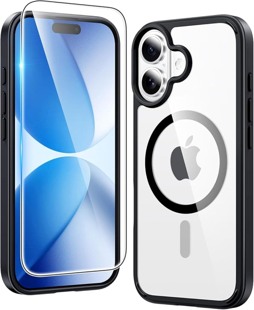 Phone case with Apple logo on a clear background