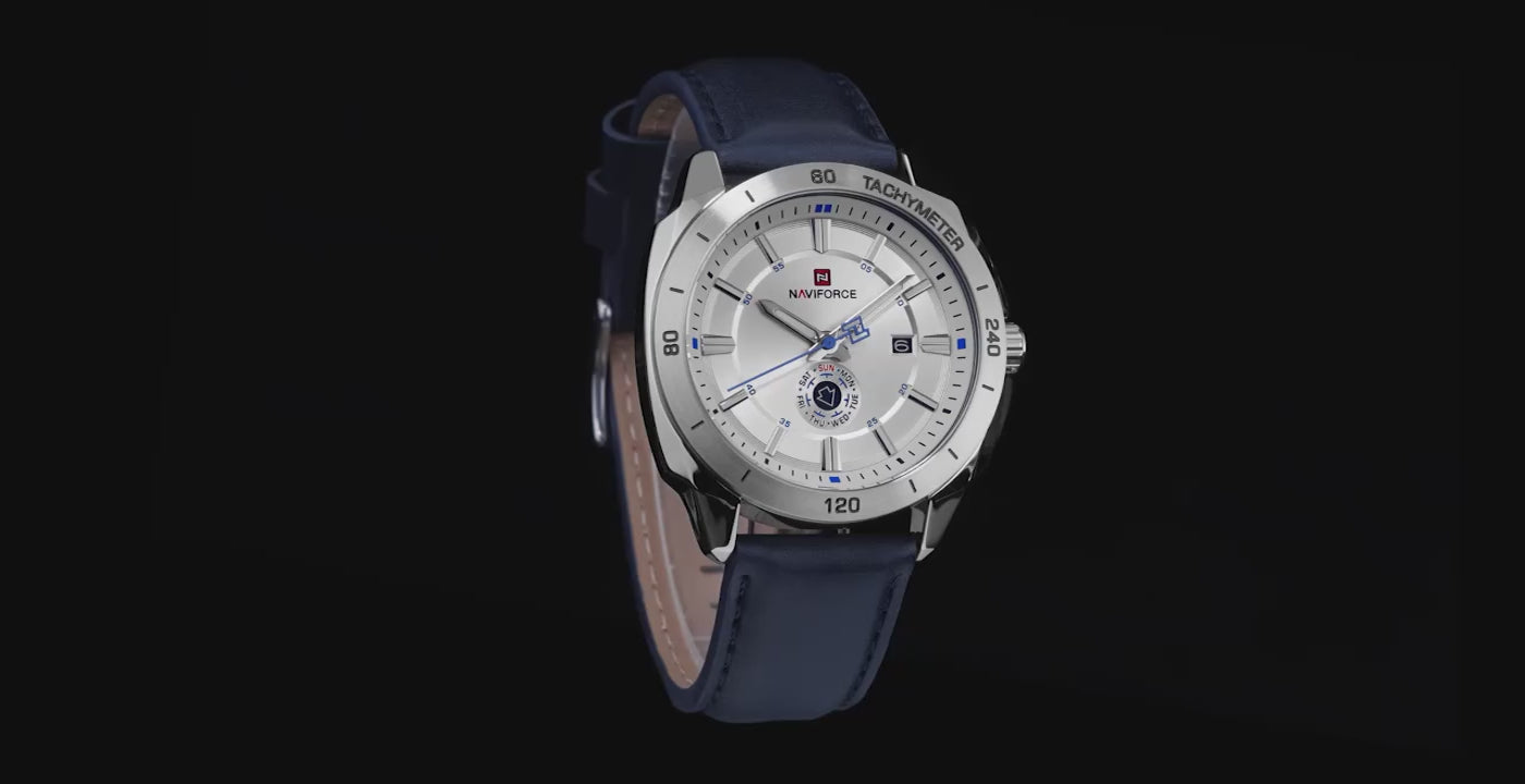 NAVIFORCE 9269 Men's Quartz Watch – Waterproof, Luminous, Leather Strap