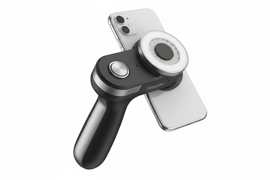 TELESIN MagSafe Camera Shutter Grip and Fill Light Set for iPhone